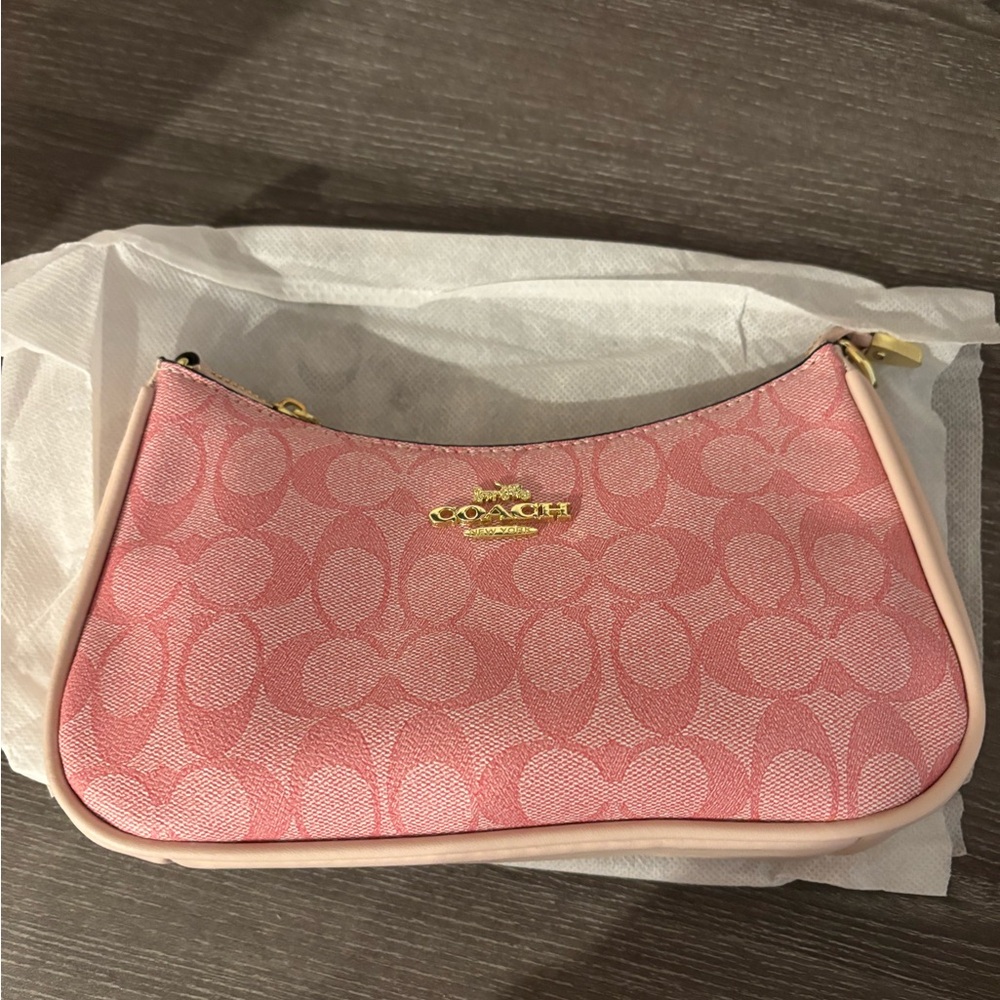 Pink monogram shoulder bag - Picture 2 of 4